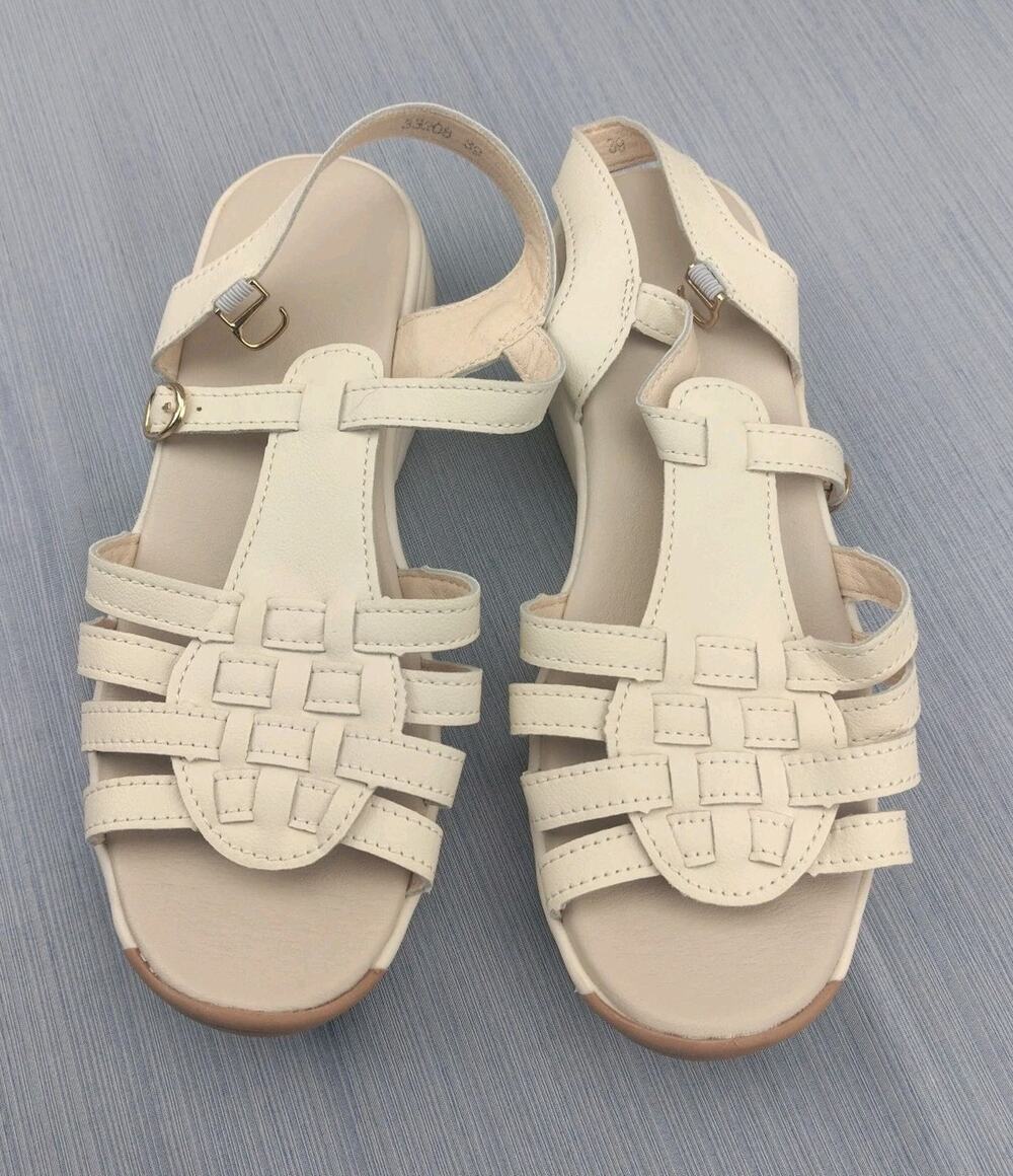 Sandals For Women Summer Non Slip Beach Sandals White Size 8